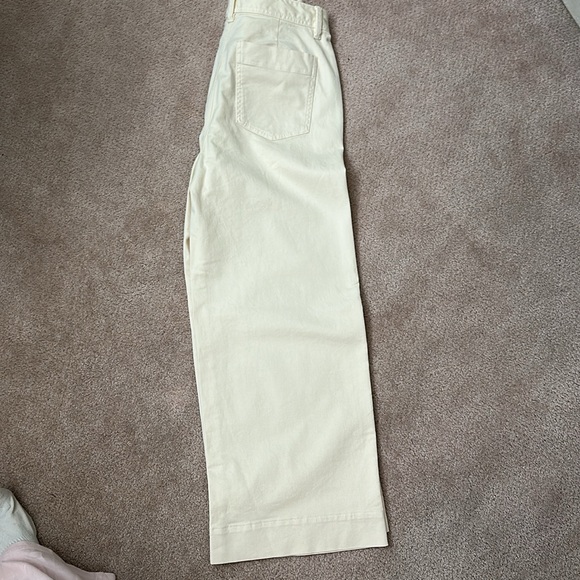 GAP Cream High-Rise Wide-Leg Pants - Picture 5 of 8
